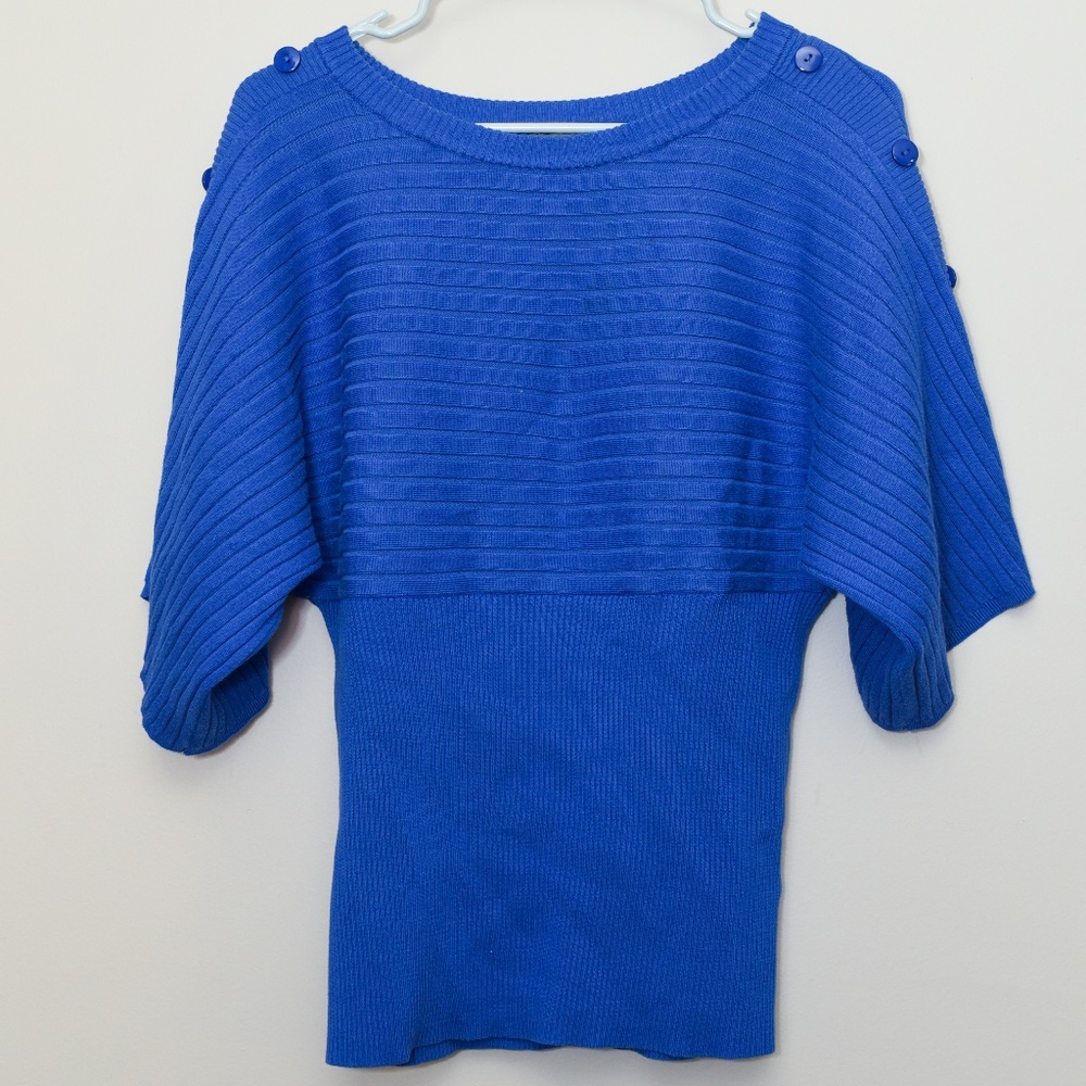 Joseph A - Royal Blue Wide Sleeved Sweater - M